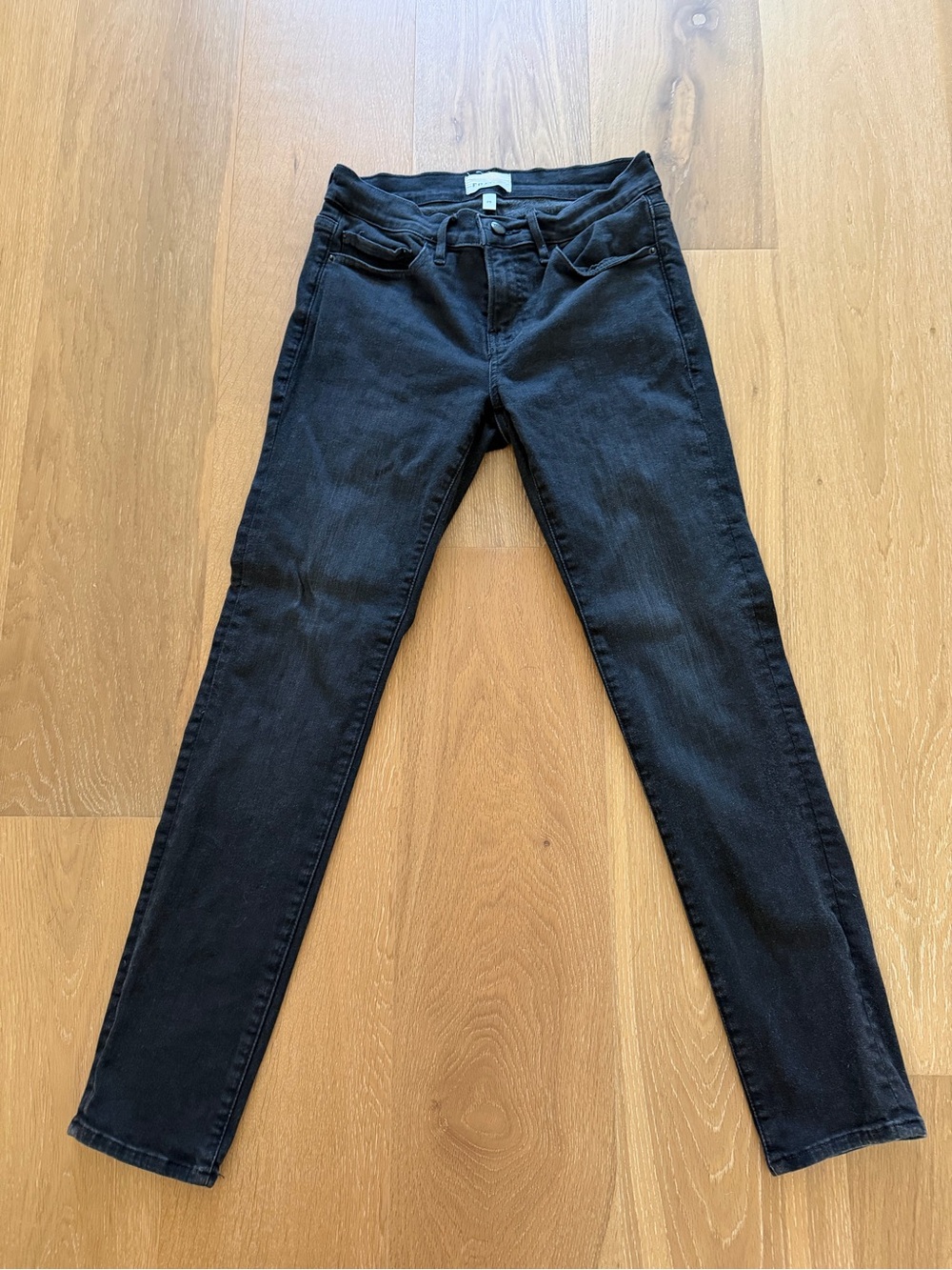 Frame Black Skinny Jeans Size 26 Classic Stretch Denim